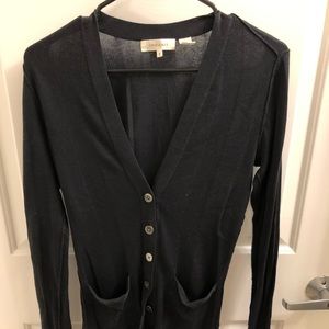 Navy inhabit cardigan size small